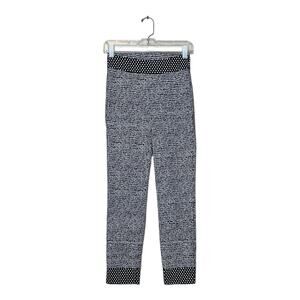 Raffinalla black white polka dots pull on crop stretch pants size XS